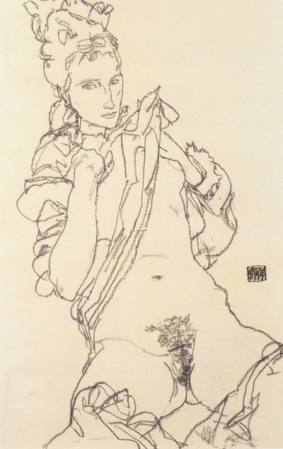 女裸体 作者 Egon Schiele